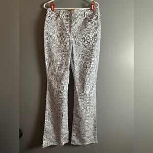 Etcetera NWOT TILED ROSE
FADED TILE PRINT HIGH-WAISTED‎ JEANS Sz 6 33" Inseam